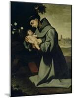 St. Anthony of Padua-Francisco de Zurbarán-Mounted Giclee Print