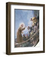 St. Anthony Preaching, Detail from the Miracle of St. Anthony of Padua, from the Cupola, 1798-Francisco de Goya-Framed Giclee Print