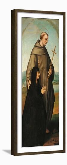 St Anthony Presenting Giulia Trivulzio-Marco D'oggiono-Framed Premium Giclee Print