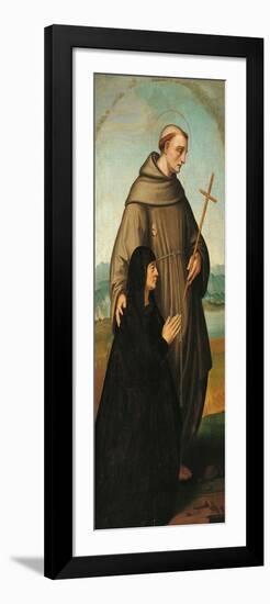 St Anthony Presenting Giulia Trivulzio-Marco D'oggiono-Framed Premium Giclee Print