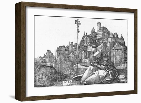 'St. Anthony Reading', 1519, (1906)-Albrecht Durer-Framed Giclee Print