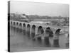 St. Anthony's Falls and Stone Arch Bridge-null-Stretched Canvas