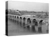 St. Anthony's Falls and Stone Arch Bridge-null-Stretched Canvas