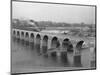St. Anthony's Falls and Stone Arch Bridge-null-Mounted Photographic Print