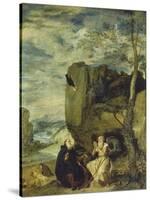 St, Anthony the Abbot and St, Paul the First Hermit, Ca. 1642-Diego Velazquez-Stretched Canvas