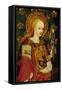 St. Apollonia, Holding a Pair of Pincers and a Tooth, Detail of the Rood Screen, St. Michael's…-null-Framed Stretched Canvas