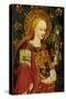 St. Apollonia, Holding a Pair of Pincers and a Tooth, Detail of the Rood Screen, St. Michael's…-null-Stretched Canvas