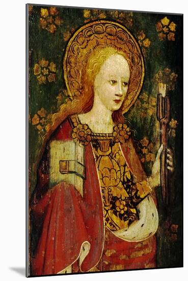 St. Apollonia, Holding a Pair of Pincers and a Tooth, Detail of the Rood Screen, St. Michael's…-null-Mounted Giclee Print