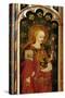 St. Apollonia, Holding a Pair of Pincers and a Tooth, Detail of the Rood Screen, St. Michael's…-null-Stretched Canvas