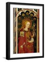 St. Apollonia, Holding a Pair of Pincers and a Tooth, Detail of the Rood Screen, St. Michael's…-null-Framed Giclee Print