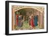 St Augustin, Bishop of Hippo in Discussion-null-Framed Giclee Print