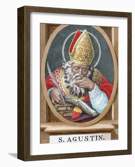 St. Augustine (354-430). African Bishop, Doctor and Father of the Church-Prisma Archivo-Framed Photographic Print