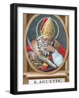 St. Augustine (354-430). African Bishop, Doctor and Father of the Church-Prisma Archivo-Framed Photographic Print