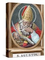 St. Augustine (354-430). African Bishop, Doctor and Father of the Church-Prisma Archivo-Stretched Canvas