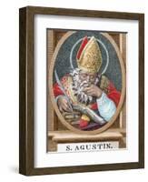 St. Augustine (354-430). African Bishop, Doctor and Father of the Church-Prisma Archivo-Framed Photographic Print