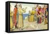 St Augustine and the English-George Morrow-Framed Stretched Canvas