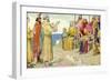 St Augustine and the English-George Morrow-Framed Art Print