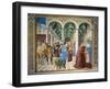 St. Augustine Arriving in Milan, Detail from Stories of St. Augustine, 1465-Benozzo Gozzoli-Framed Giclee Print