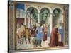 St. Augustine Arriving in Milan, Detail from Stories of St. Augustine, 1465-Benozzo Gozzoli-Stretched Canvas