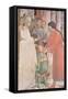 St. Augustine as a Boy, from the Life of St. Augustine-Benozzo di Lese di Sandro Gozzoli-Framed Stretched Canvas