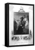 St Augustine before Ethelbert-H. Lemon-Framed Stretched Canvas