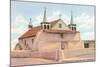 St. Augustine Church, Iselta Pueblo-null-Mounted Art Print