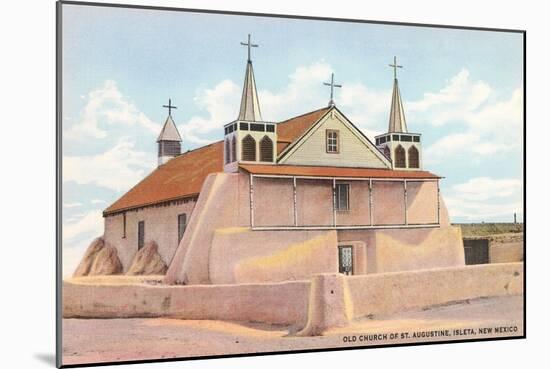 St. Augustine Church, Iselta Pueblo-null-Mounted Art Print