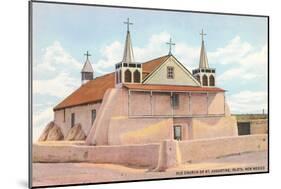 St. Augustine Church, Iselta Pueblo-null-Mounted Art Print