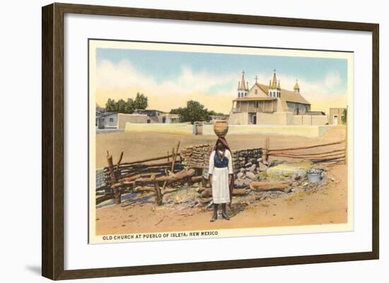 St. Augustine Church, Iselta Pueblo-null-Framed Art Print