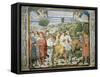 St. Augustine Departing Rome for Milan, Stories of St. Augustine, 1465-Benozzo Gozzoli-Framed Stretched Canvas