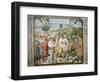 St. Augustine Departing Rome for Milan, Stories of St. Augustine, 1465-Benozzo Gozzoli-Framed Giclee Print