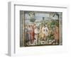 St. Augustine Departing Rome for Milan, Stories of St. Augustine, 1465-Benozzo Gozzoli-Framed Giclee Print