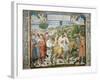 St. Augustine Departing Rome for Milan, Stories of St. Augustine, 1465-Benozzo Gozzoli-Framed Giclee Print