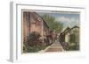 St. Augustine, FL - Aviles St. in Old Spanish Quarter-Lantern Press-Framed Art Print