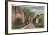 St. Augustine, FL - Aviles St. in Old Spanish Quarter-Lantern Press-Framed Art Print