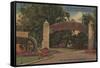 St. Augustine, FL - Fountain of Youth Entrance View-Lantern Press-Framed Stretched Canvas