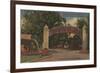 St. Augustine, FL - Fountain of Youth Entrance View-Lantern Press-Framed Premium Giclee Print