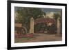 St. Augustine, FL - Fountain of Youth Entrance View-Lantern Press-Framed Premium Giclee Print
