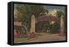 St. Augustine, FL - Fountain of Youth Entrance View-Lantern Press-Framed Stretched Canvas