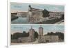 St. Augustine, FL - View of Ft. Marion & City Gates-Lantern Press-Framed Art Print