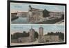 St. Augustine, FL - View of Ft. Marion & City Gates-Lantern Press-Framed Art Print