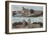 St. Augustine, FL - View of Ft. Marion & City Gates-Lantern Press-Framed Art Print