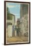 St. Augustine, FL - View of Treasury Street & Man-Lantern Press-Framed Art Print