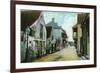 St. Augustine, Florida - Charlotte Street Scene-Lantern Press-Framed Premium Giclee Print