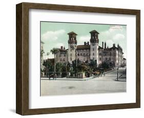 St. Augustine, Florida - Exterior View of Alcazar Hotel-Lantern Press-Framed Art Print