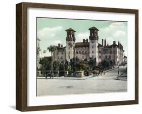 St. Augustine, Florida - Exterior View of Alcazar Hotel-Lantern Press-Framed Art Print