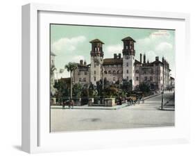 St. Augustine, Florida - Exterior View of Alcazar Hotel-Lantern Press-Framed Art Print