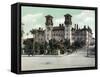 St. Augustine, Florida - Exterior View of Alcazar Hotel-Lantern Press-Framed Stretched Canvas