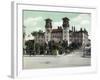 St. Augustine, Florida - Exterior View of Alcazar Hotel-Lantern Press-Framed Art Print