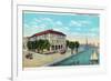 St. Augustine, Florida - Exterior View of the Bennett-Lantern Press-Framed Premium Giclee Print